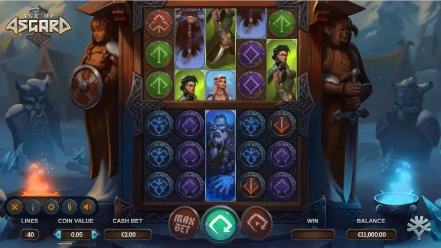 Age of Asgard slot screenshot 1