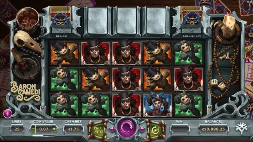 Baron Samedi slot screenshot 1