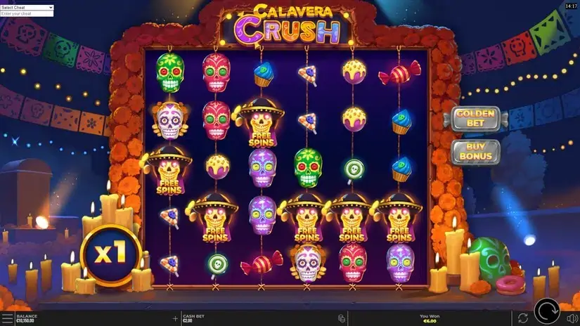 Calavera Crush slot screenshot 3
