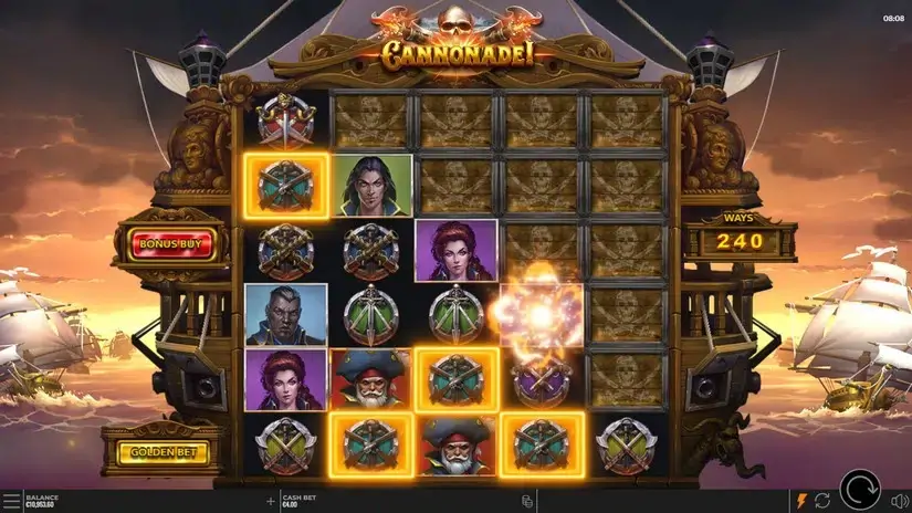 Cannonade! slot screenshot 3
