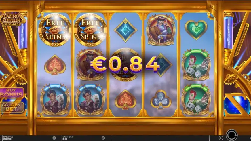 Cazino Zeppelin Reloaded slot screenshot 3