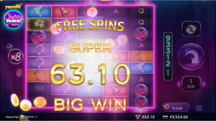 CherryPop slot screenshot 