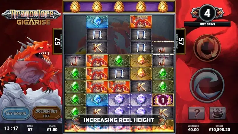 Dragon Lore Gigarise slot screenshot 5