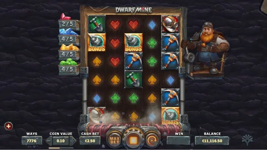 Dwarf Mine slot screenshot 3