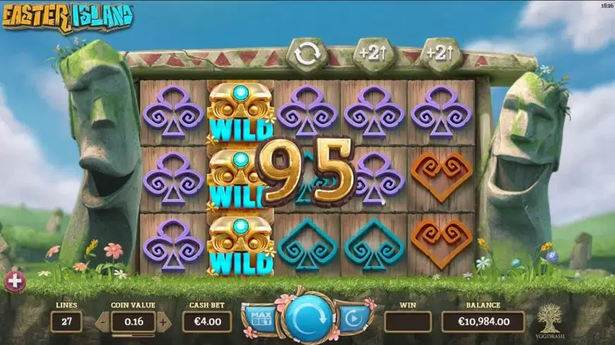 Easter Island slot screenshot 2