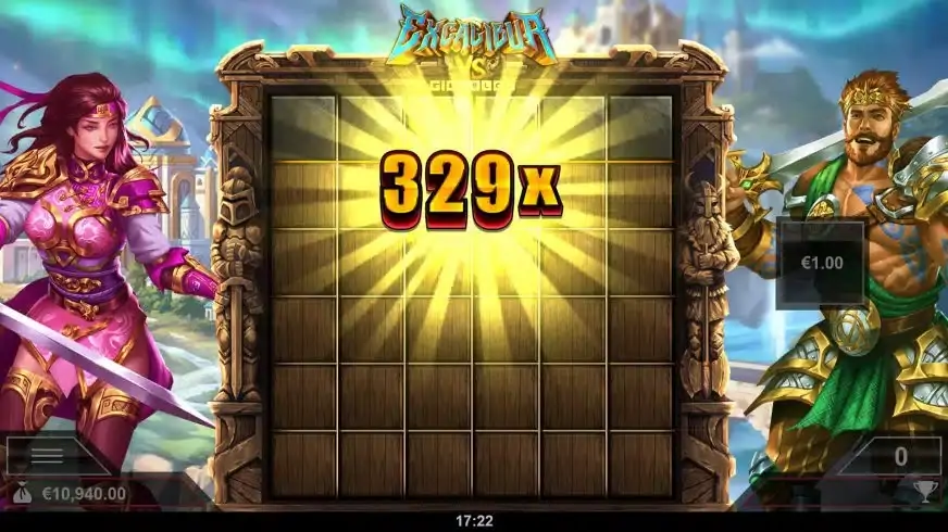 Excalibur VS Gigablox slot screenshot 6