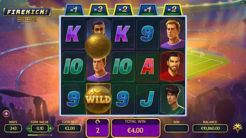 Firekick! Multimax slot screenshot 6