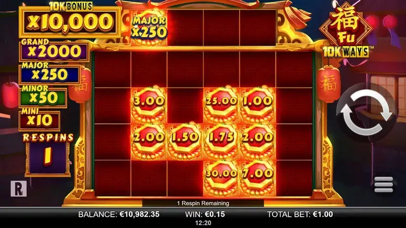 Fu 10K Ways slot screenshot 4
