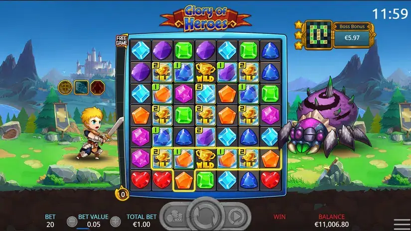 Glory of Heroes slot screenshot 5