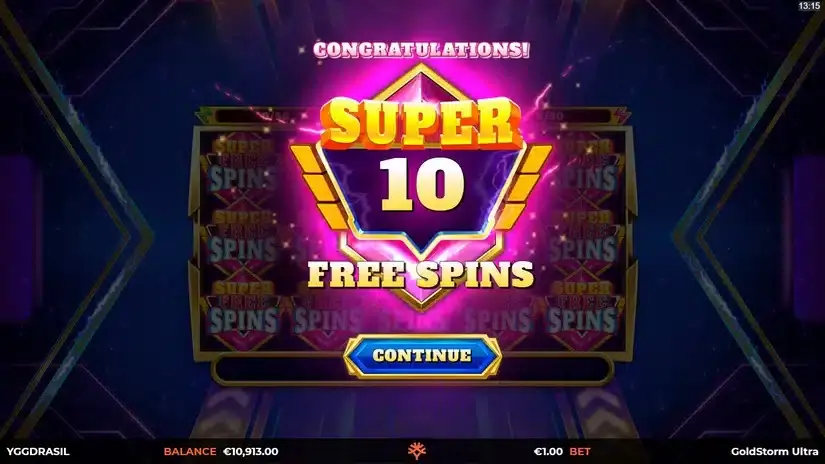 Goldstorm Ultra slot screenshot 3