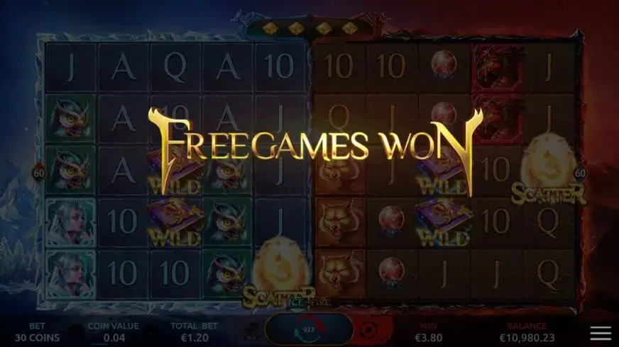 Ice and Fire slot screenshot 3