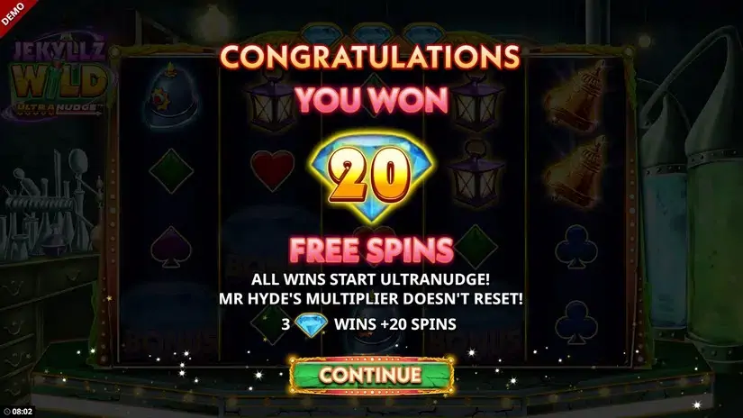 Jekyllz Wild Ultranudge slot screenshot 5