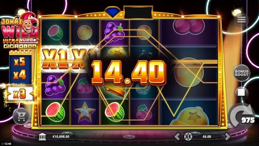 Jokrz Wild Ultranudge Gigablox slot screenshot 