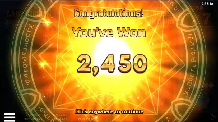 Lady Merlin Lightning Chase slot screenshot 6