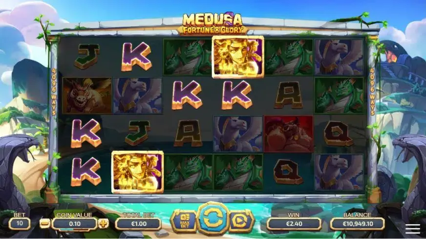 Medusa – Fortune and Glory slot screenshot 2