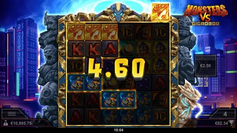 Monsters vs Gigablox slot screenshot 5