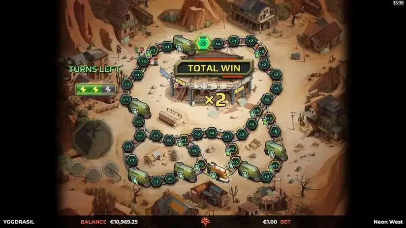 Neon West slot screenshot 3