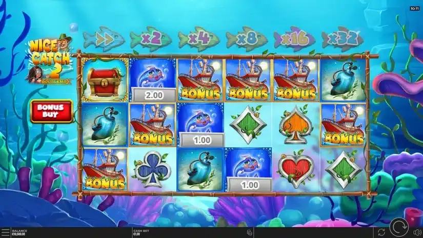 Nice Catch 2 DoubleMax slot screenshot 2