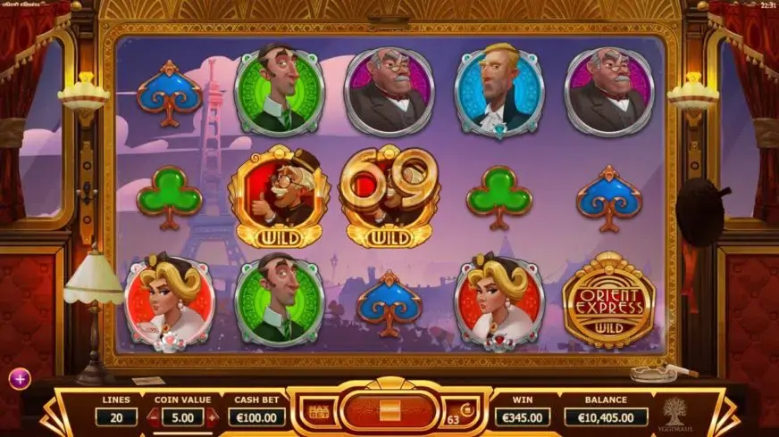 Orient Express slot screenshot 