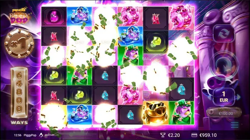 PiggyPop slot screenshot 4