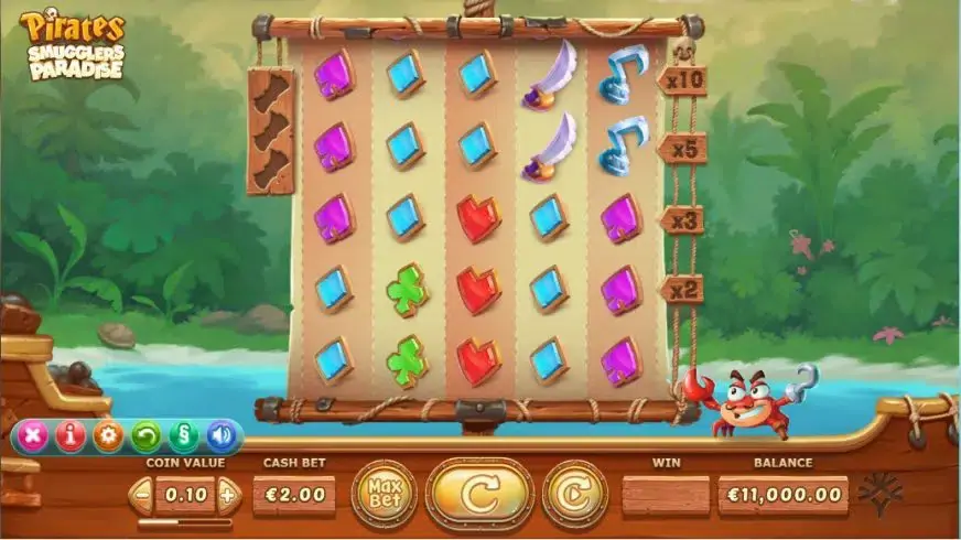 Pirates Smugglers Paradise slot screenshot 1