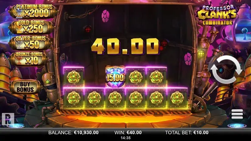 Professor Clank’s Combinator slot screenshot 3