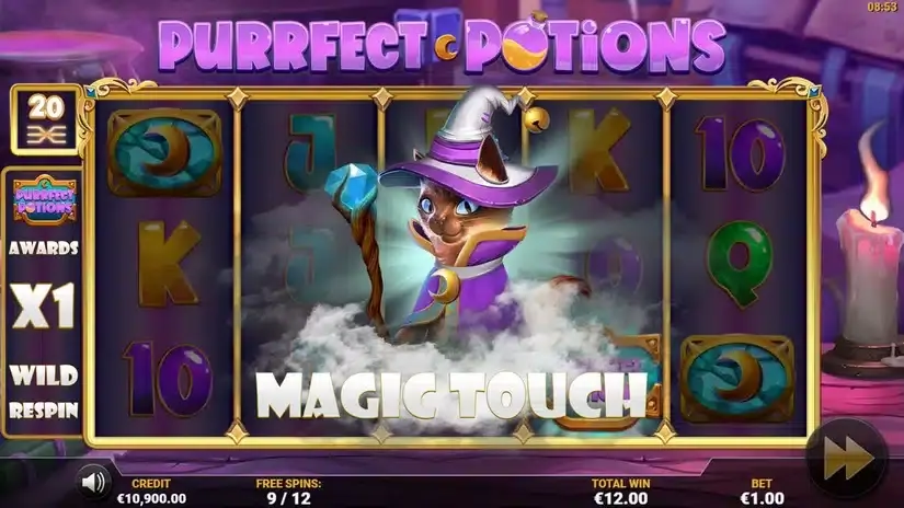 Purrfect Potions slot screenshot 5