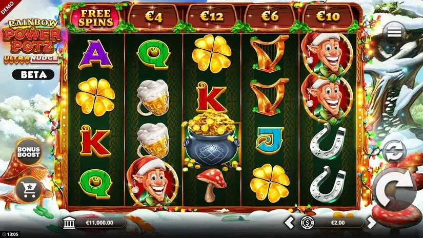 Rainbow Power Pots slot screenshot 1
