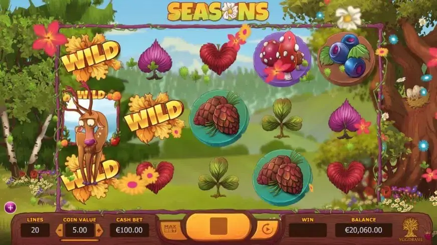 Seasons slot screenshot 1