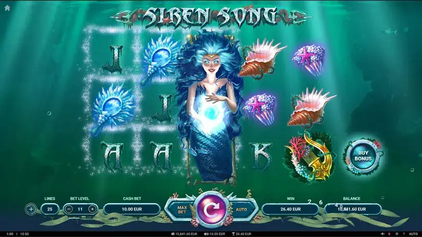 Siren Song slot screenshot 2