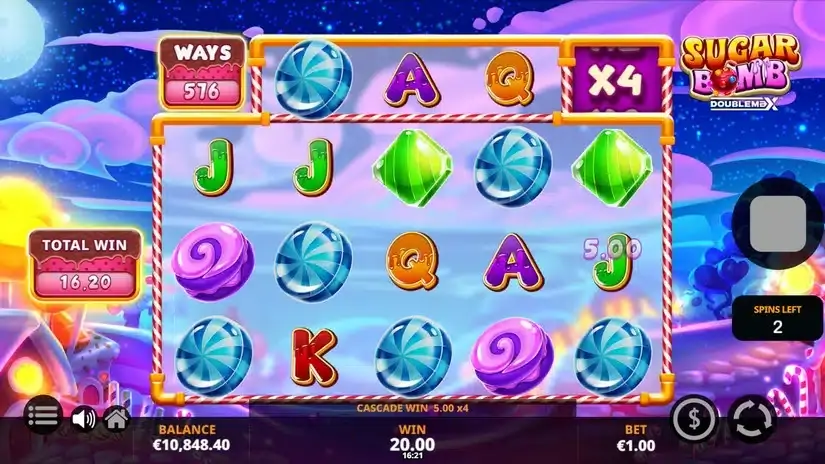 Sugar Bomb DoubleMax slot screenshot 