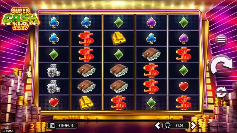 Super Cash Drop slot screenshot 2