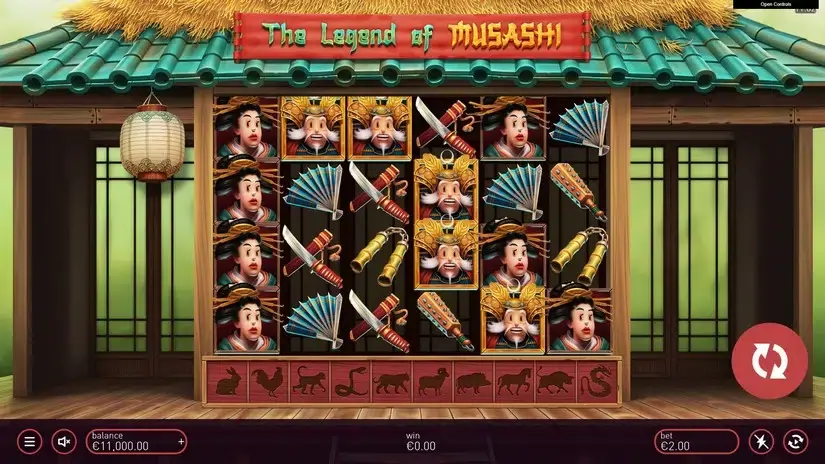 The Legend of Musashi slot screenshot 