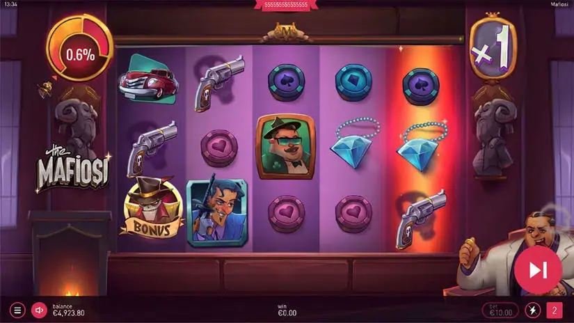 The Mafiosi slot screenshot 1