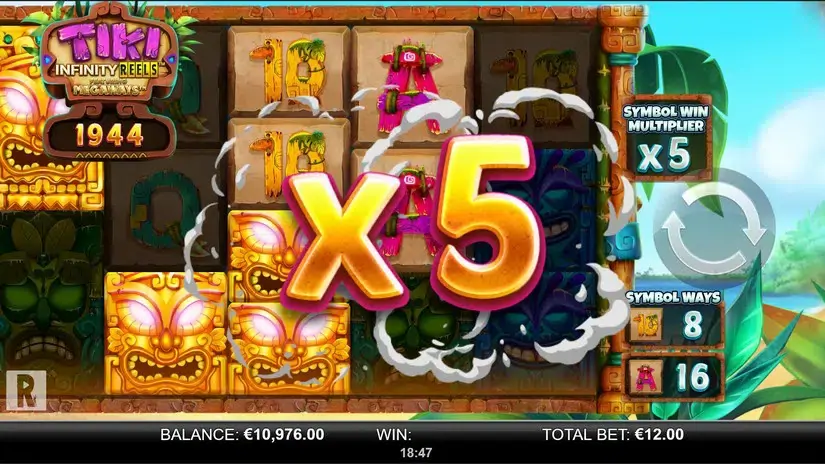 Tiki Infinity Reels Megaways slot screenshot 2
