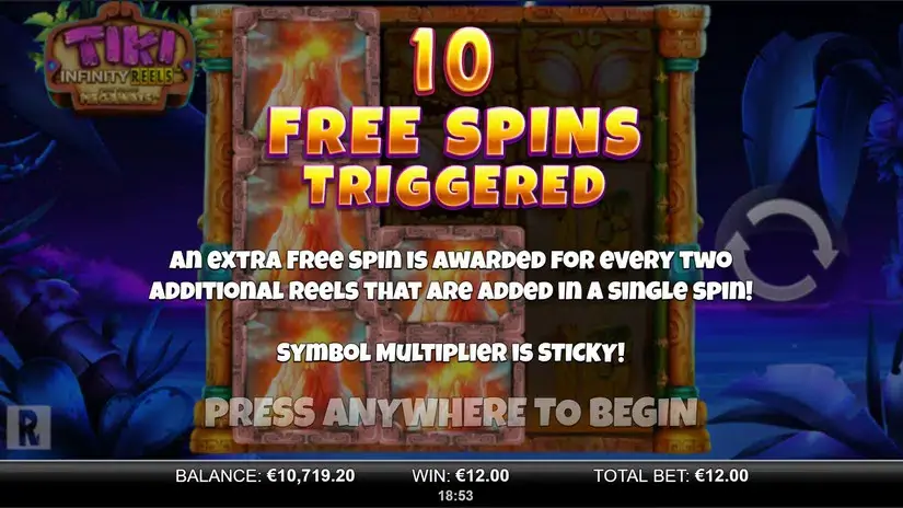 Tiki Infinity Reels Megaways slot screenshot 4