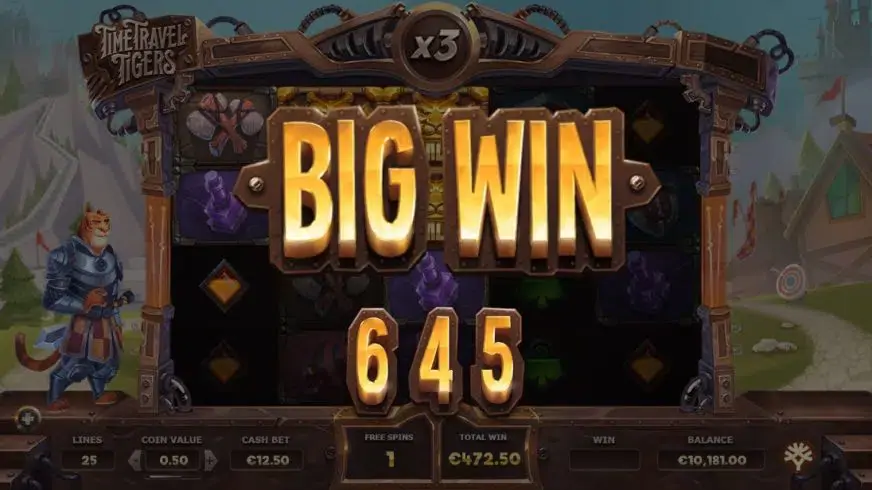 Time Travel Tigers slot screenshot 