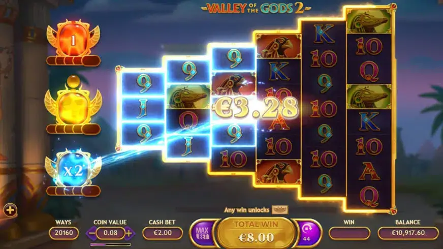 Valley of the Gods 2 slot screenshot 