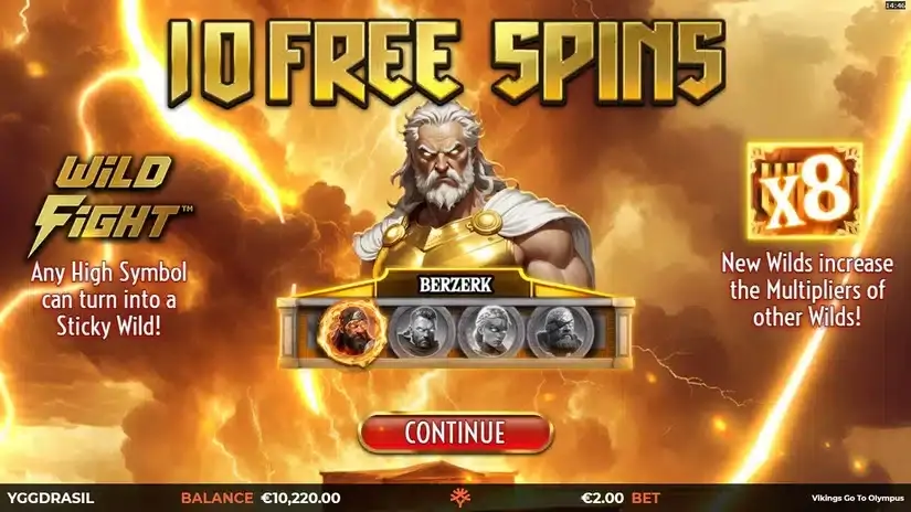 Vikings Go To Olympus slot screenshot 2