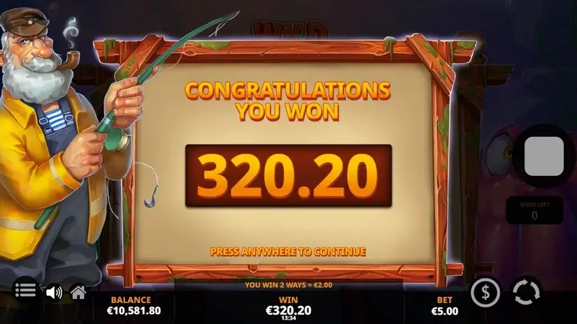 Wild Fishin Wild Ways slot screenshot 