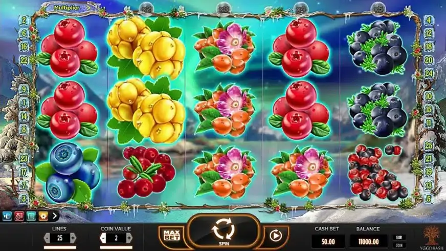 Winterberries slot screenshot 