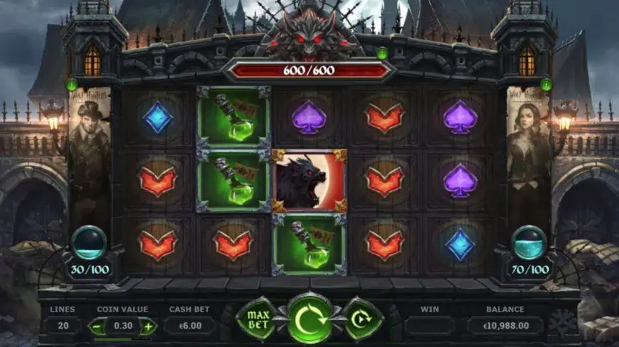 Wolf Hunters slot screenshot 1