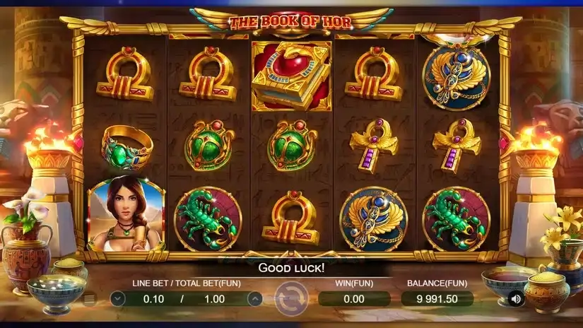 Book Of Hor slot screenshot 2