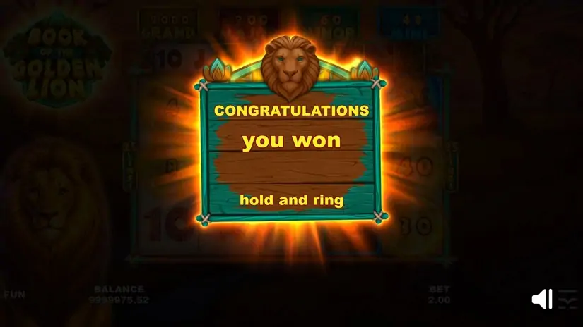 Book of the Golden Lion slot screenshot 5