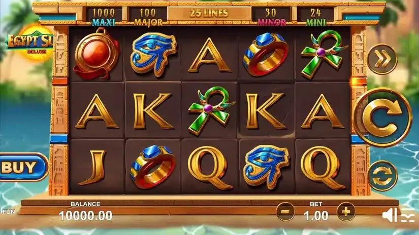 Egypt Sun Deluxe slot screenshot 