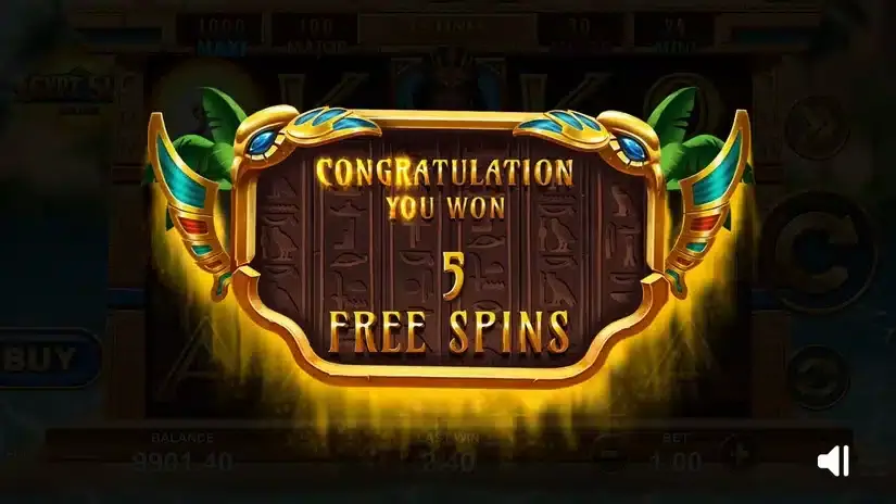 Egypt Sun Deluxe slot screenshot 3