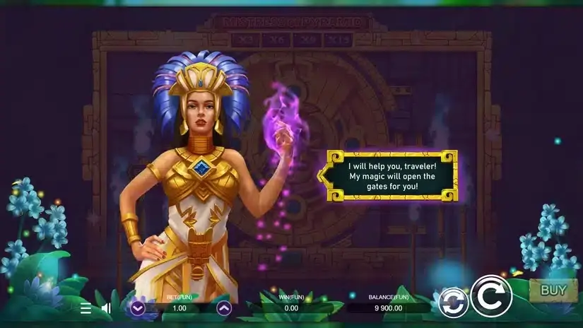 Mistress Of Pyramid slot screenshot 2