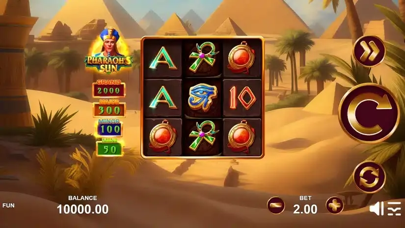 Pharaon’s Sun slot screenshot 1