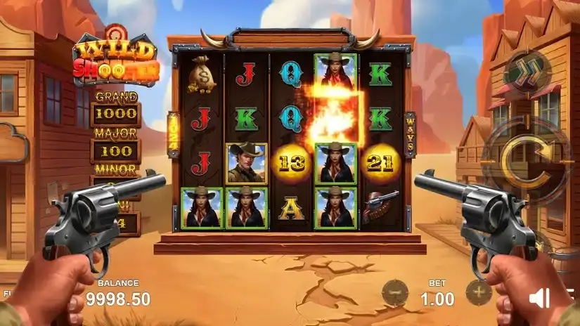 Wild Shooter slot screenshot 2