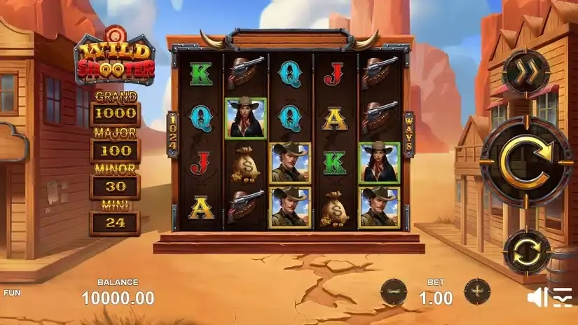 Wild Shooter slot screenshot 1